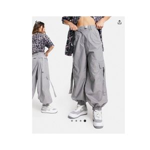 Grey Asos charcoal combat pants( Never worn)